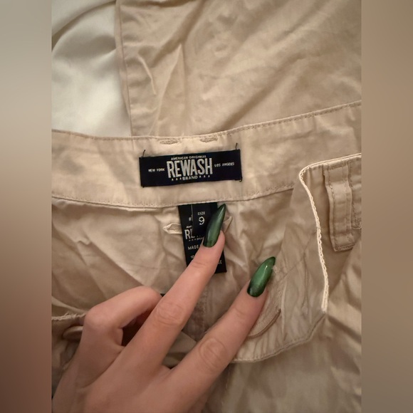Rewash Men's Light Tan Cargo Pants - Picture 4 of 4